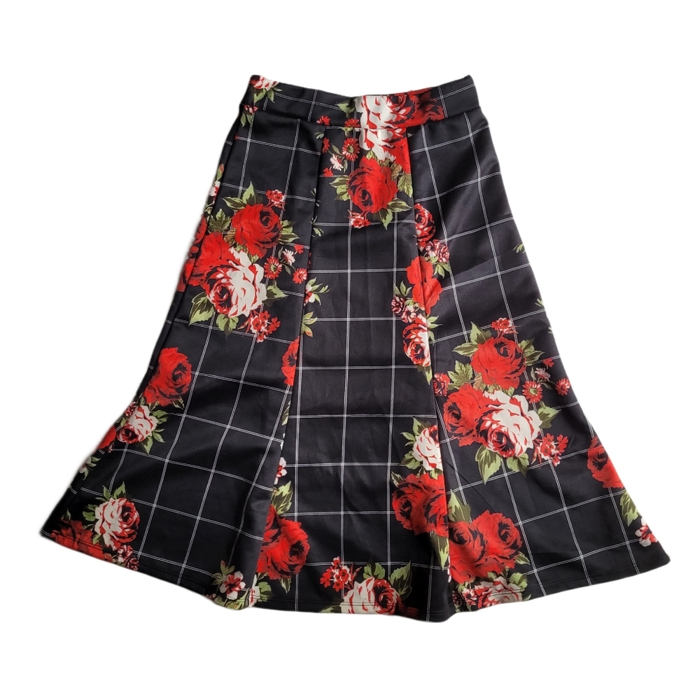 One More Thyme Floral Midi Skirt EUC S